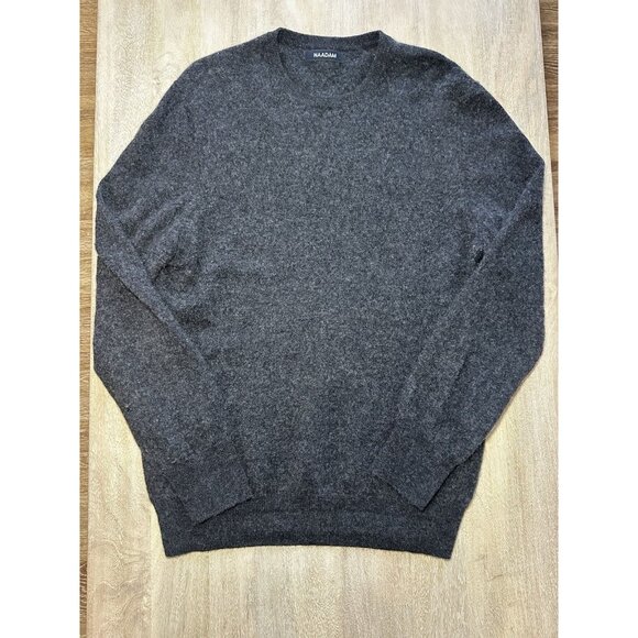 Naadam The Original Cashmere Crewneck Sweater Gray Men's Large - Picture 1 of 7